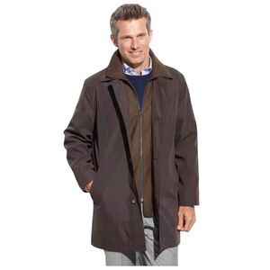 Lauren Ralph Lauren Mens 40R Edgar Classic Fit Trench Coat with Removable Lining